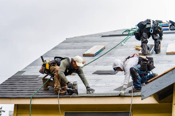 Professional Gutter Installation technician working in Mc Donald, TN